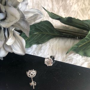 Beautiful Sterling Silver cubic Zirconia Earrings